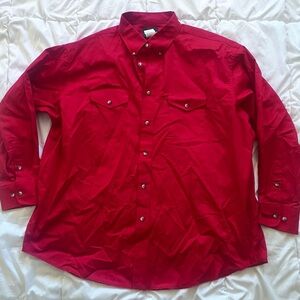 Men’s Wrangler button up long sleeve shirt